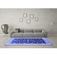 thumbnail image 3 of Ahgly Company Indoor Round Oriental Blue Traditional Area Rugs, 6' Round, 3 of 4