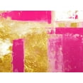 thumbnail image 2 of Lewis, Sheldon 14x12 Black Ornate Wood Framed with Double Matting Museum Art Print Titled - Mesmerizing Pink And Gold 1, 2 of 4