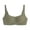 Green, variant on Women Bra Seamless Push Up Elastic Anti-snagging Closure Square Neck Detachable Pads Wireless Solid Color Soft Breathable Back Closure Lady Daily Bra Underwear