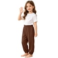 thumbnail image 5 of Bixock Boys High Waist Sweatpants with Side Pockets Kids Solid Color Loose Casual Joggers Comfortable Workout Activewear Boys Clothings Size 2-3Years, 5 of 6