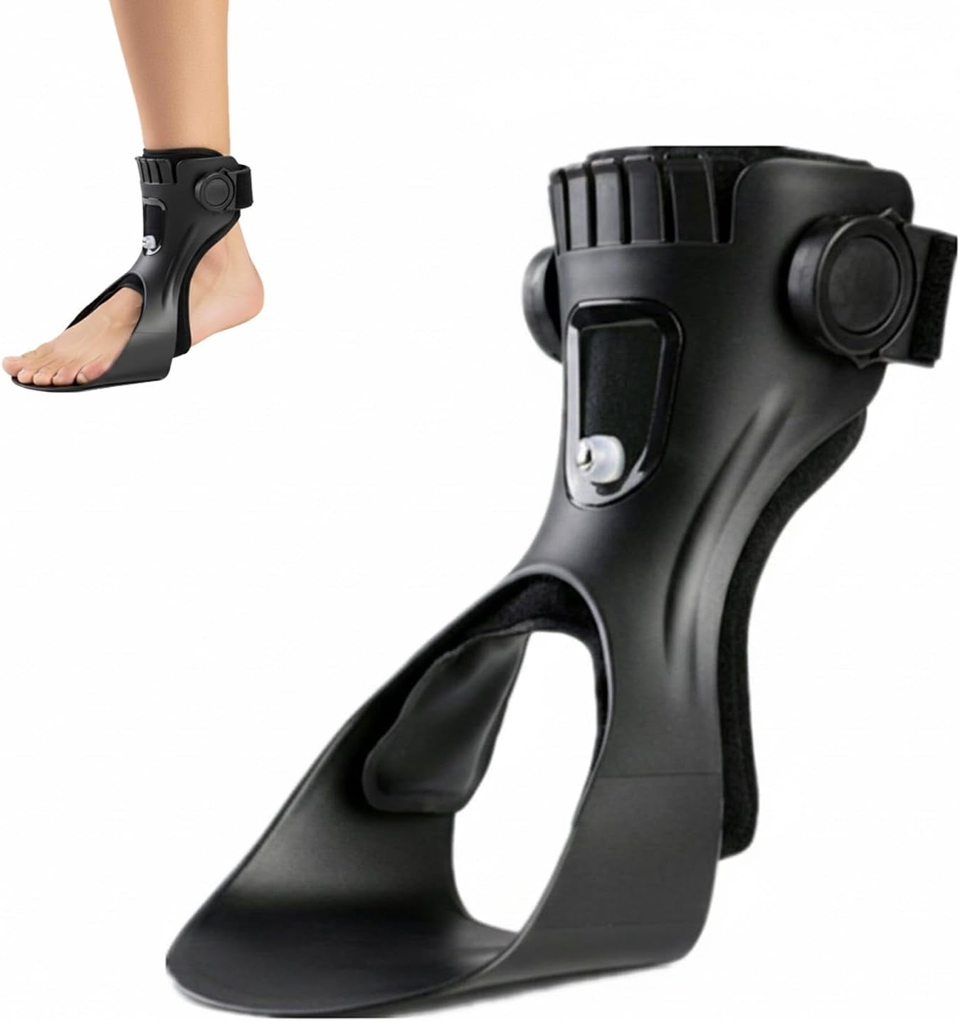 Foot Drooping and Inversion Orthosis, Foot Support Suitable for Foots Drop Brace, Adjustable AFO Ankle Braces for Right/Left Walking, Effective Relieve Pain for Achilles Tendon