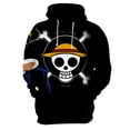 thumbnail image 3 of Sudadera con capucha de One Piece para hombre y niño, jersey de manga larga con estampado de Anime de mono D Luffy Roronoa Zoro, 3 of 4
