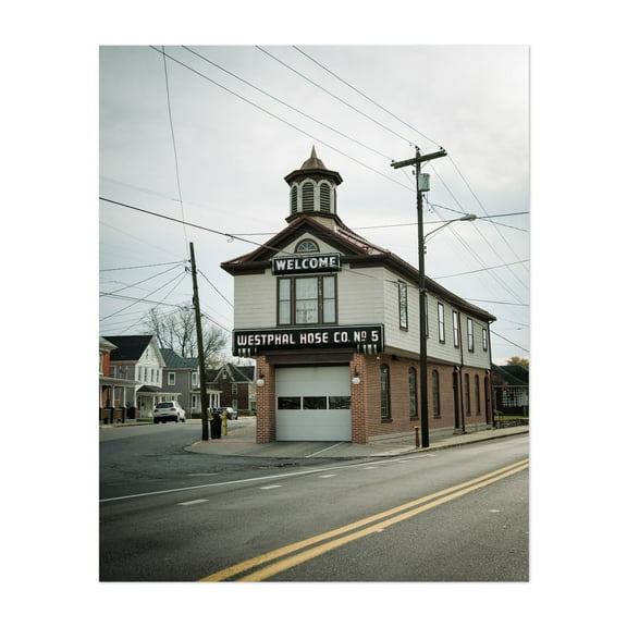 Westphal Hose Co No. 5, Martinsburg - Martinsburg West Virginia Photography Unframed Wall Art Print 8 x 10 inches