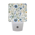 thumbnail image 6 of Yayeee LED Night Light for The Home Plug in With Light Sensors 2 Pack, Blue Floral, 6 of 6
