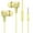 Yellow, variant on ruhuadgb Wired Earphone Macaroon In-ear Stereo Surround with Microphone 3.5mm Bass Heavy Wire Phone Headset Phone Supply