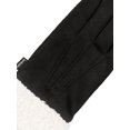 thumbnail image 4 of Isotoner Women's Ultraplush Microsuede Gloves with Sherpa Cuff, Black, L/XL, 4 of 7
