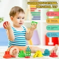 UUGEE Montessori Stacking Toy for Toddlers & Babies, 15 Year Old, Learning Sorting Blocks