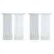 thumbnail image 1 of Cortinas transparentes blancas de 8 paneles, cortinas de de para tratamiento de ventana, 1 of 8