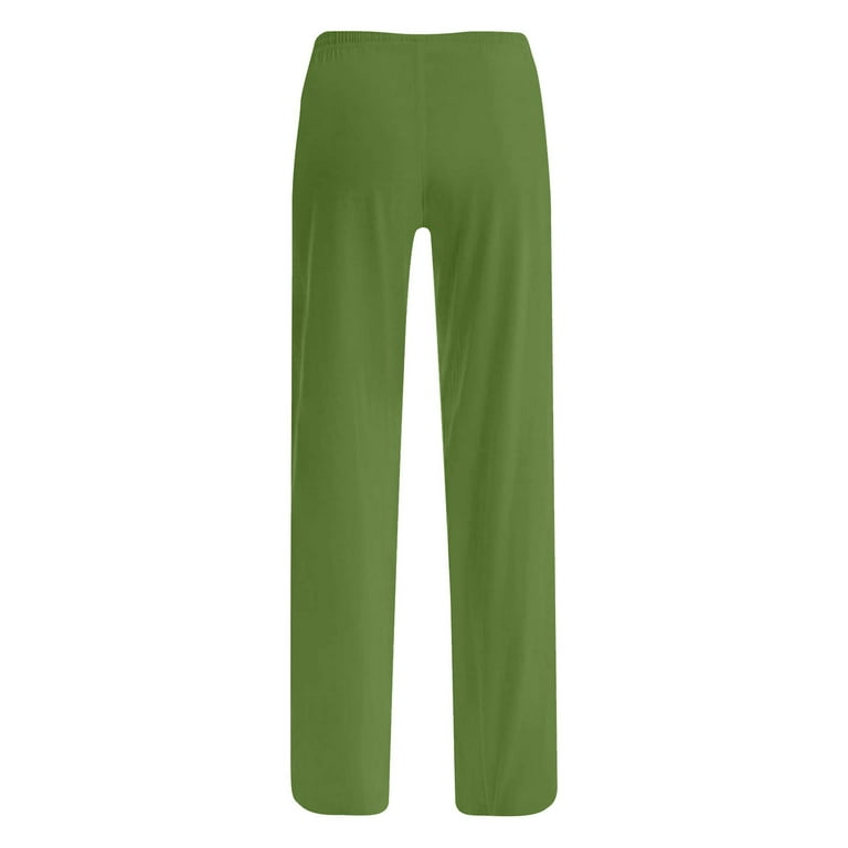 SELONE Green Plus Size Dress Pants Women Lounge Pants Elastic Waist Full Length Trouser Loose Casual Long Beach Pants Drawstring Solid Straight Lightweight 4XL Tall Breathable Summer Clothes - Walmart.com SELONE Green Plus Size Dress Pants Women Lounge Pants Elastic Waist Full Length Trouser Loose Casual Long Beach Pants Drawstring Solid Straight Lightweight 4XL Tall Breathable Summer Clothes - Walmart.com