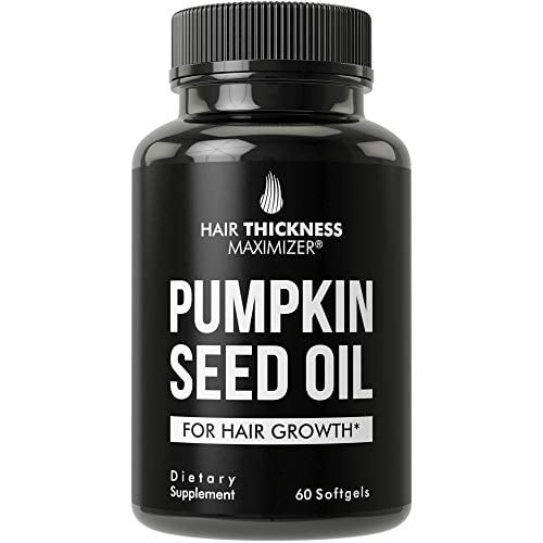 Pumpkin Seed Oil Softgels For Hair Growth. For Men and Women. Cold