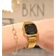thumbnail image 2 of Reloj De Mujer Casio Clásico La-680wga-1b Color De La Correa Dorado Color Del Bisel Dorado Color Del Fondo Negro, 2 of 3