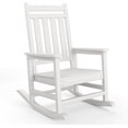thumbnail image 1 of Patio Furniture HDPE Rocking Chair Outdoor Poly High Back Porch Rocker Chairs for Adults All Weather Resistant Furniture for Patio Front Porch White, 1 of 7