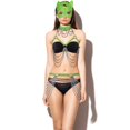thumbnail image 1 of Máscara de ojo de zorro JAMW tendencia sexy bondage conjunto de 4 piezas verde, 1 of 5