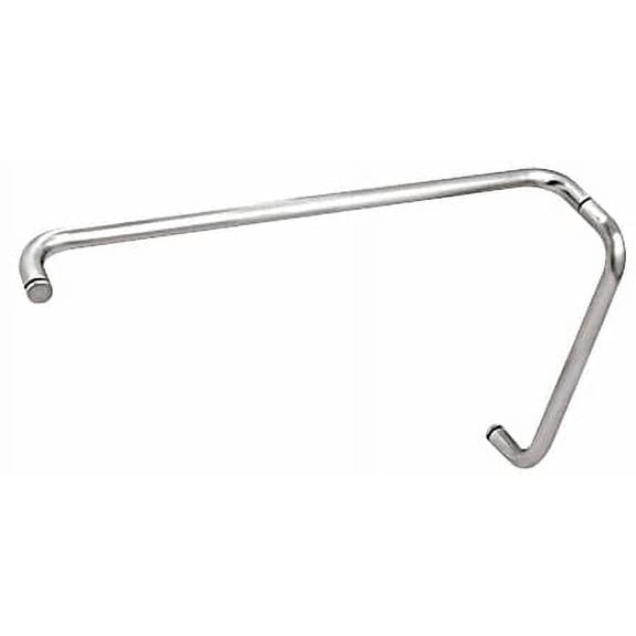 CRL BMNW12X24CH Chrome 12" Pull Handle and 24" Towel Bar BM Series Combination Without Metal Washers