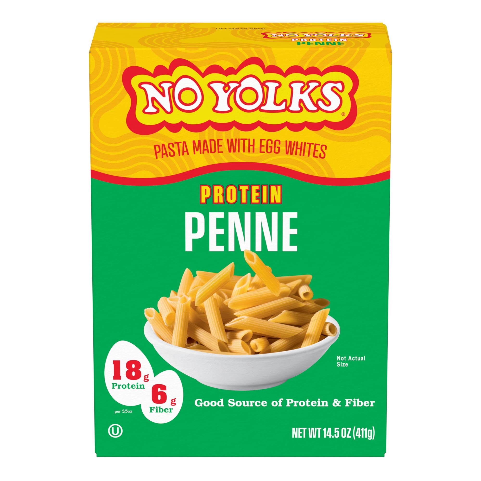 No Yolks Protein Pasta Penne Rigate, 14.5oz