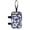 Tropical Hibiscus Navy, variant on COEQINE Forearm Crutch Bag Walking Cane Accesories Butterfly Rose Galaxy Elbow Crutch Storage Organizer, 2 Zippered Pockets, Lightweight, Hands-Free, for Adults & Seniors