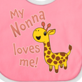 thumbnail image 4 of Inktastic My Nonna Loves Me- Cute Giraffe Boys or Girls Baby Bib, 4 of 4