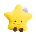 thumbnail image 2 of Peluche en forma de estrella, cojín decorativo para habitación, cómodo y suave cojín de suelo en forma de estrella para dormitorio., 2 of 8