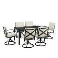 thumbnail image 1 of Afuera Living 7-Piece Metal/Polyester Outdoor Dining Set in Bronze/Oatmeal, 1 of 18