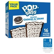 Pop-Tarts Frosted Cookies and Creme Instant Breakfast Toaster Pastries, Shelf-Stable, Ready-to-Eat, 27 oz, 16 Count Box