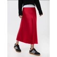 thumbnail image 2 of High-Waist Satin Midi Skirt, 2 of 5
