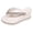 White, variant on Womens Wedge Platform Low Platform T-Strap Jewel Sandals Slip on Slide Sandals Sparkly Strap Open Toe High Heel Lightweight Casual Thong Slippers