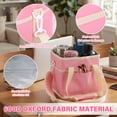 thumbnail image 2 of 4 Cup Drink Carrier with Adjustable Divider Insulated Tote Bag with Detachable Shoulder Strap Portable Water Bottle Bag Reusable Drink Holder for Car Delivery Picnic Travel, 2 of 10