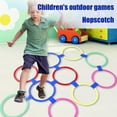thumbnail image 2 of Lightweight Agility Rings，Mini Hula Hoops and Hopscotch Mat for Fitness Dance Gymnastics and Outdoor Fun Activities, 2 of 3