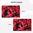 thumbnail image 3 of Love Hearts Red Background Placemats Set of 4 Table Mats Table Tableware Place Mats with Non-Slip Heat-Resistant Washable for Dining Home Kitchen Party Indoor, 3 of 6