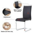 thumbnail image 4 of Sumdeal Modern Dining Chairs Set of 2,Modern Dining Chairs with C-Shape Metal frame leg with High Density Sponge Leather,Dining Chairs for Dining Room,Kitchen,Living Room, 4 of 7
