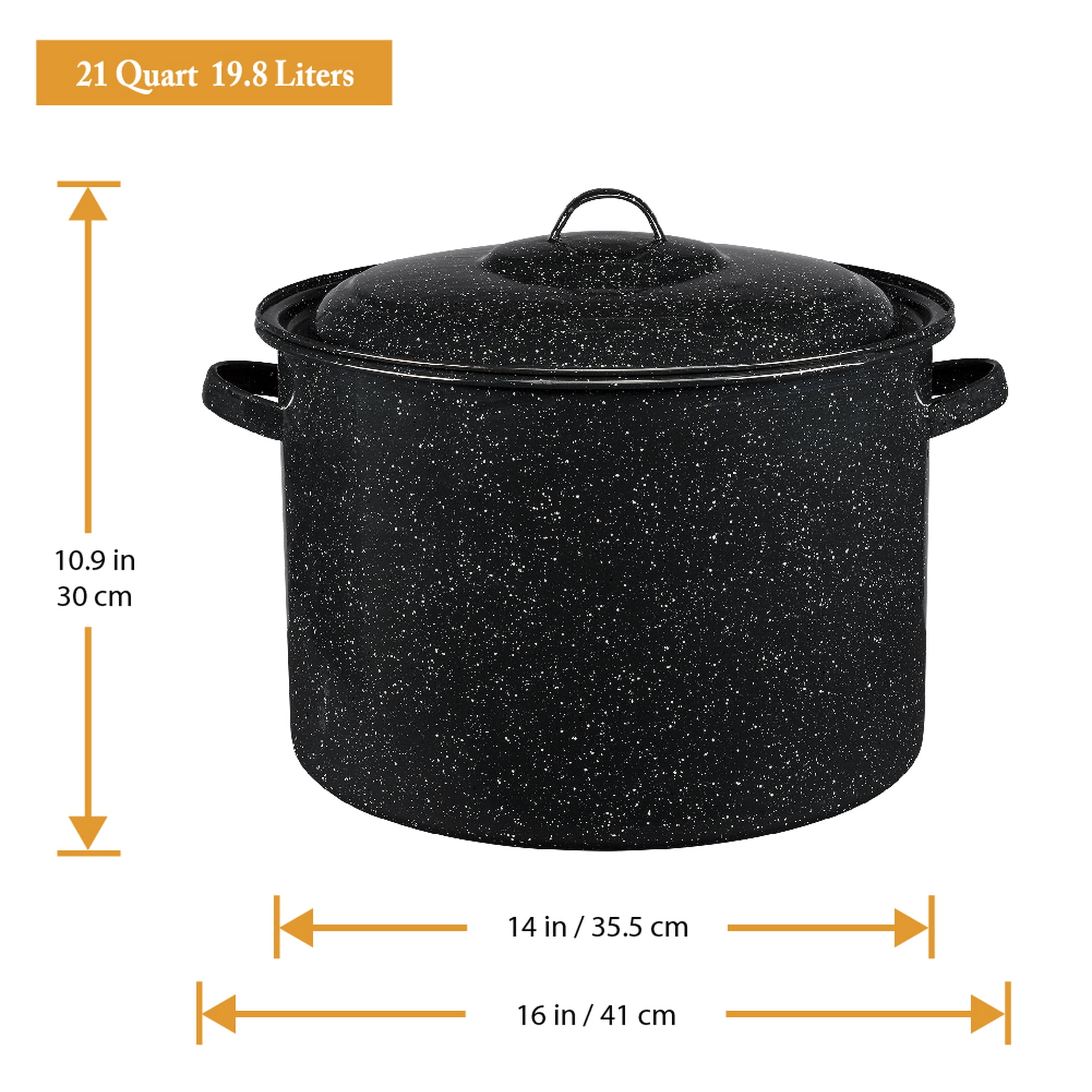Granite Ware 21-Quart Stock Pot with Lid
