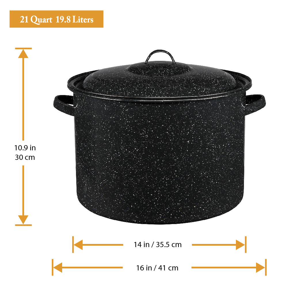 Granite Ware 21-Quart Stock Pot with Lid - image 3 of 4