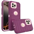 thumbnail image 1 of Asuwish Compatible with iPhone 16 Pro Max 6.9 inch Phone Case Hybrid Rugged Shockproof Hard Protective Drop Proof Full Body Heavy Duty Mobile Cell Cover for iP16M i16 ProMax 16ProMax Women Men Purple, 1 of 7