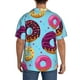thumbnail image 3 of Fotbe Donuts Camisa Estampada de Manga Corta para Hombre, Casual de Verano, Estilo Playero, Sin Arrugas-Medium, 3 of 5