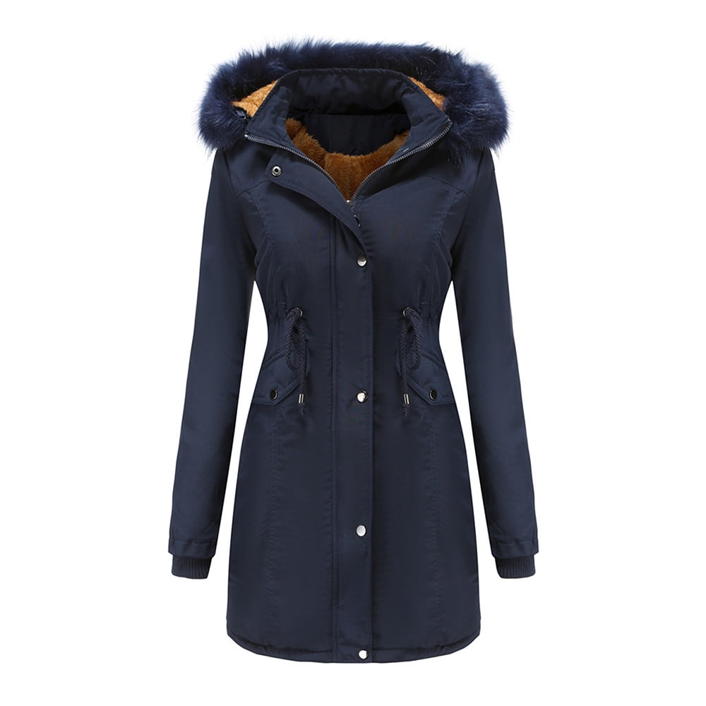Winter Coats for Women KONBECA Winter Warm Coats for Women, Ladies Fur