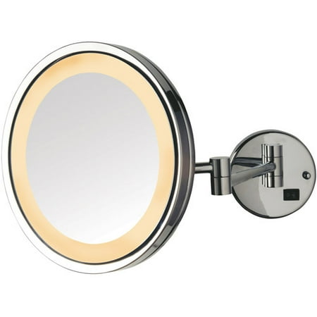 Jerdon 9 5 Led Halo Lighted Wall Mount Mirror With 5x Magnification Jerdon 9 5 Led Halo Lighted Wall Mount Mirror With 5x Magnification 16