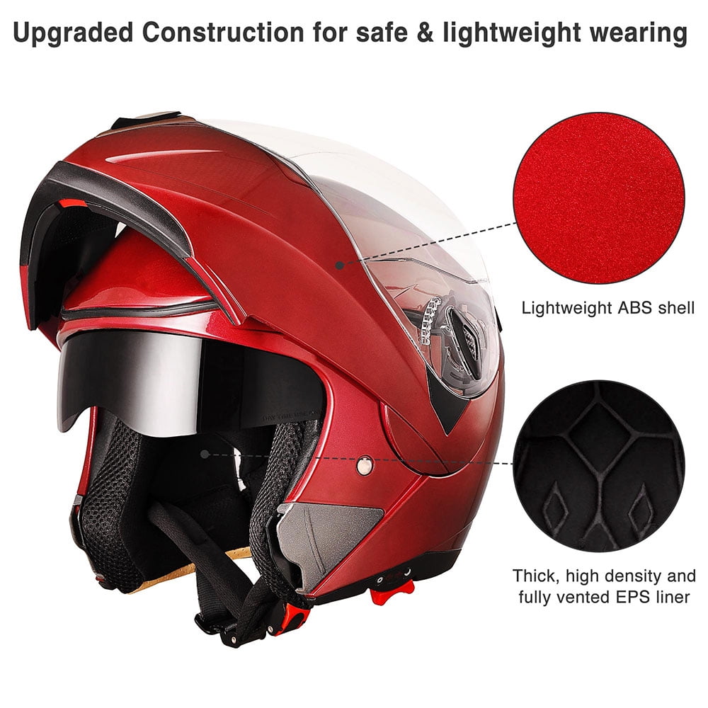 motocross helmet with face shield