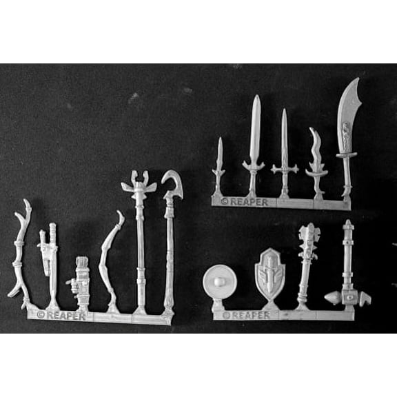 Reaper Miniatures Mercenary Weapons Pack (15) #14522 Mercenary Unpainted Mini