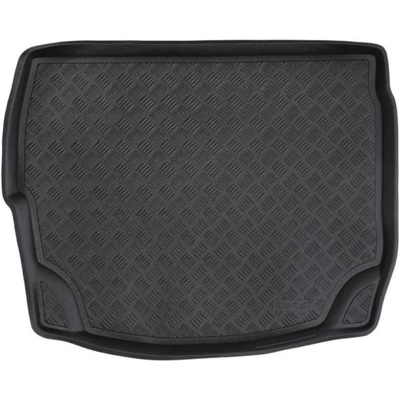 Rezaw-Plast Custom Fit Trunk Liner for Nissan Leaf 2018–2025 | Durable Odorless PE Cargo Mat Protector | Raised Edges | Easy to Clean | Anti-Slip Waterproof 1/16in Thick Black