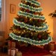 thumbnail image 4 of Guirnalda de Navidad 6.6FT Tinsel de rayas coloridas | Decoración navideña de plástico amarillo | Envoltura de árbol festiva ligera, muleta, muñeco de nieve, acento de escena de oso, 200cm,, 4 of 6
