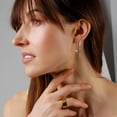 thumbnail image 2 of Humble Chic Created Opal Earrings for Women - 925 Sterling Silver Plated Chain Threaders, 2 of 9