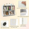 thumbnail image 5 of Giantex 5-Cubby Toy Storage Organizer, Wooden Kids Bookshelf, Bookcases for Playroom, White, 5 of 7