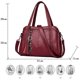 thumbnail image 5 of Bolso de hombro tipo hobo para mujer con correa para el hombro, bolso de hombro, bolso de mano hecho de PU, desechable, 5 of 7