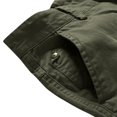 thumbnail image 5 of COSFO Full Tactical Pants for Men Carpenter Taper Green Workwear Solid Comfort Waist Belt Casual Pants for Men, 5 of 9