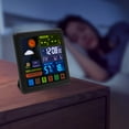 thumbnail image 5 of Black Wireless Digital Indoor Outdoor Weather Station+3 Channel Touch Screen for Nursery, Greenhouse, 5 of 24