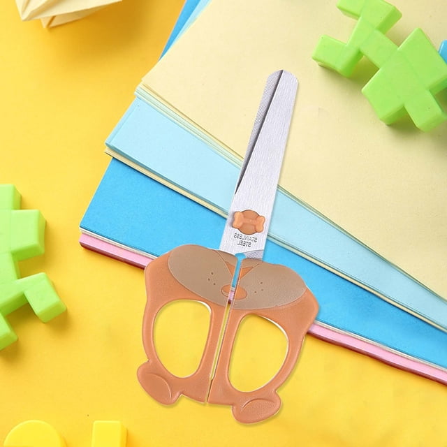 Cqxid Cutter Under $5 Scissors For Kids Blunt Scissors Small School Student Craft Scissors Sharp Stainless Cute Animal Shapes
