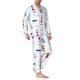 thumbnail image 2 of Balery Nautical Lighthouse Sailboat Pijama para Hombre de Dos Piezas con Manga Larga, Conjunto de Dormir y Descanso Suave con Bolsillos-Large, 2 of 7