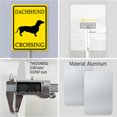 thumbnail image 5 of Soliyoahee Dachshund Crossing Yard Sign with Stake 7x8.8inch Rustproof Aluminum Lawn Decorations Road Safety Sign for Outdoor Road Street Garden Decor, 5 of 6