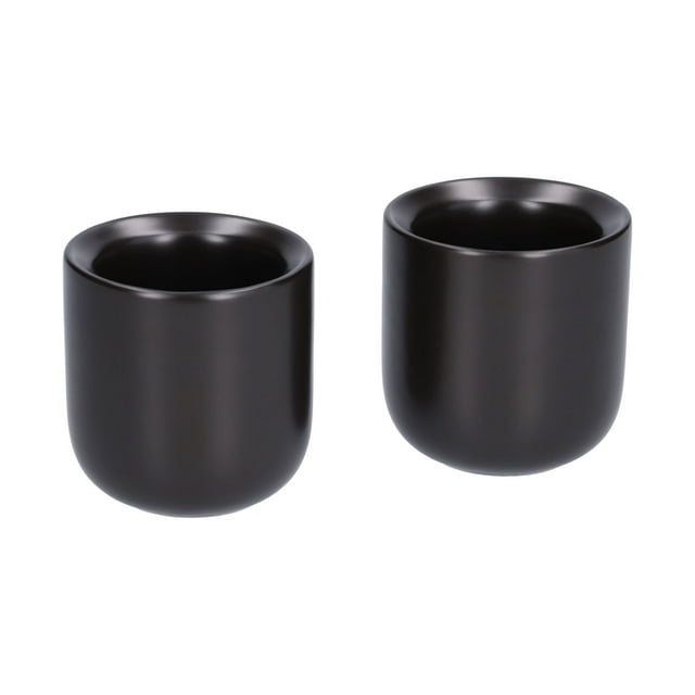 3 Ceramic Coffee Cups 100ml Hand Made Thickened Mug for Home Office Restaurant, Oblique Mouth Into The Mouth Fits The Lips Better, Featuring Longerlasting , Handleless Hot Coffee
