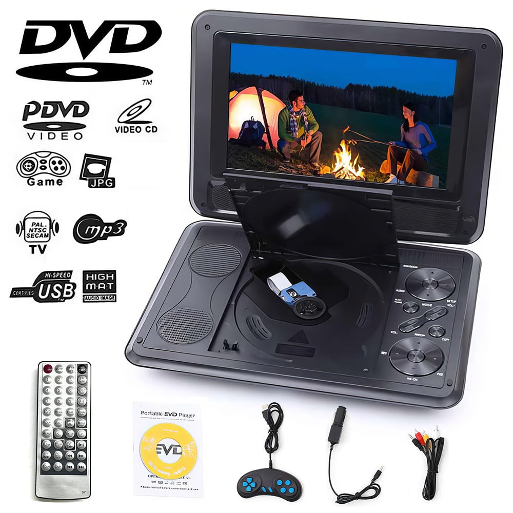 Proscan 9-In. Premium Portable DVD Player with Swivel Screen, 5